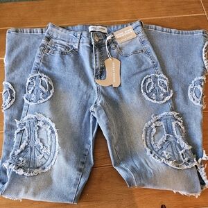 NWT - Ashley Mason Premium High Rise Bootcut Western Jeans Size 1/25 Waist